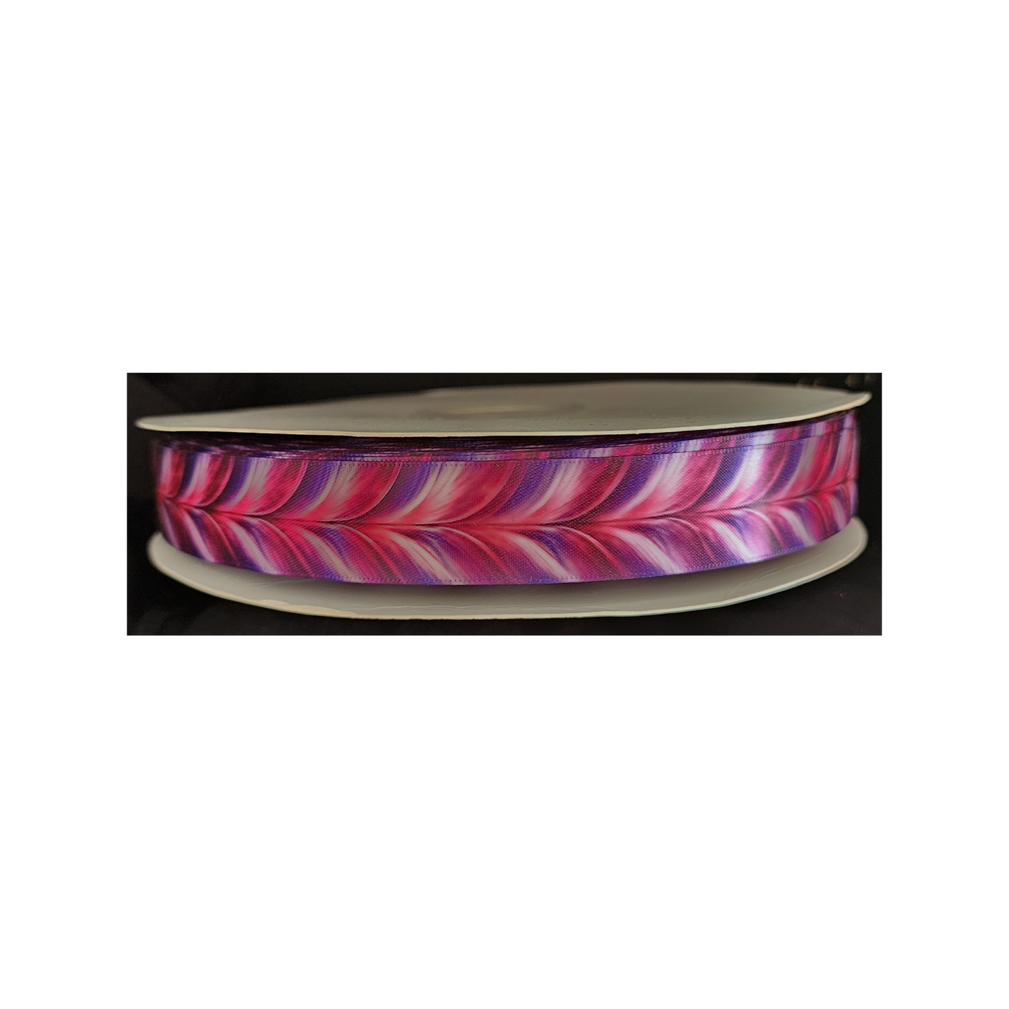 Amethyst Plumeria Double-Sided Satin Ribbon