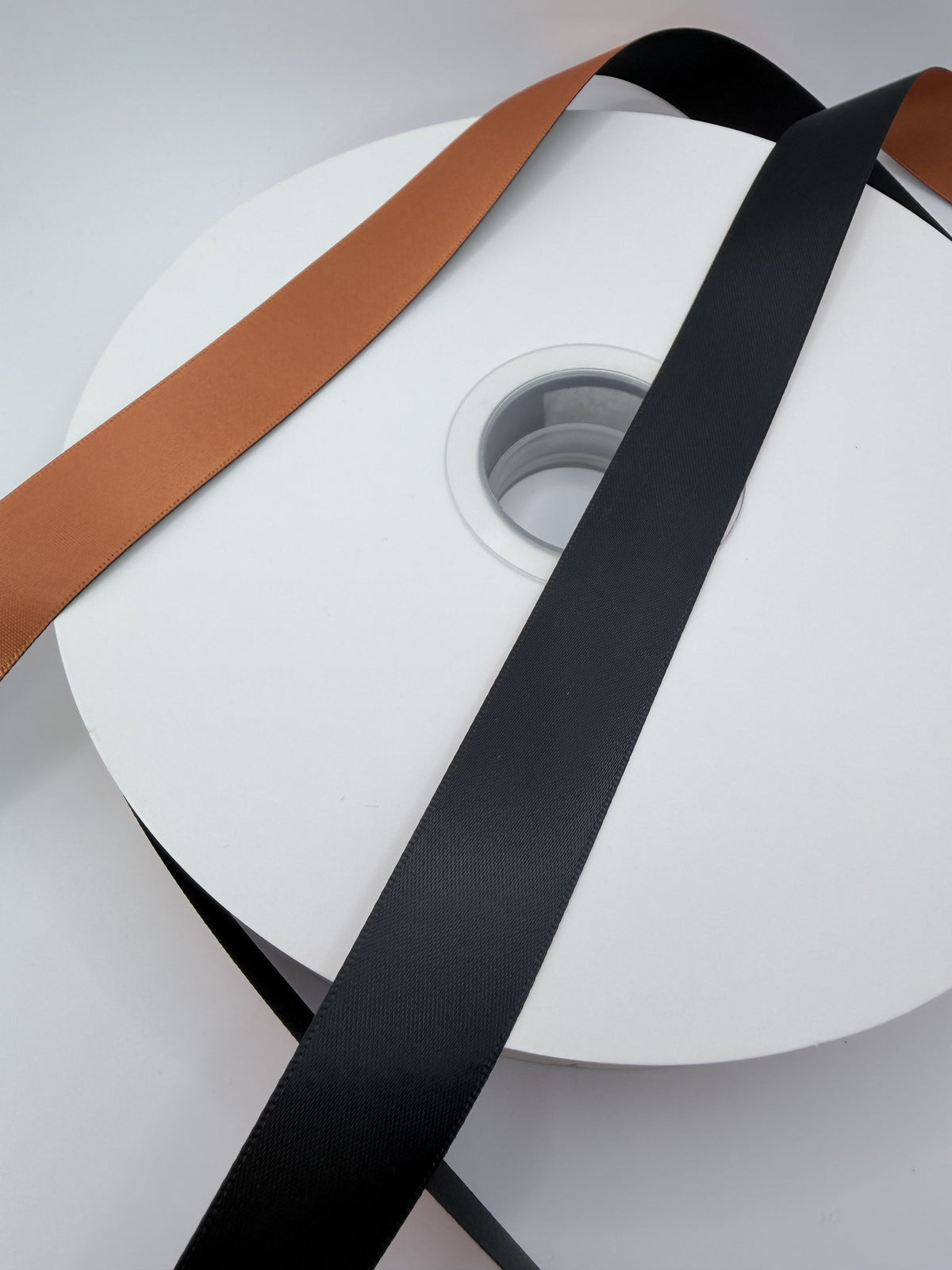 Black Ginger- DuoTone Double-Faced Satin Ribbon