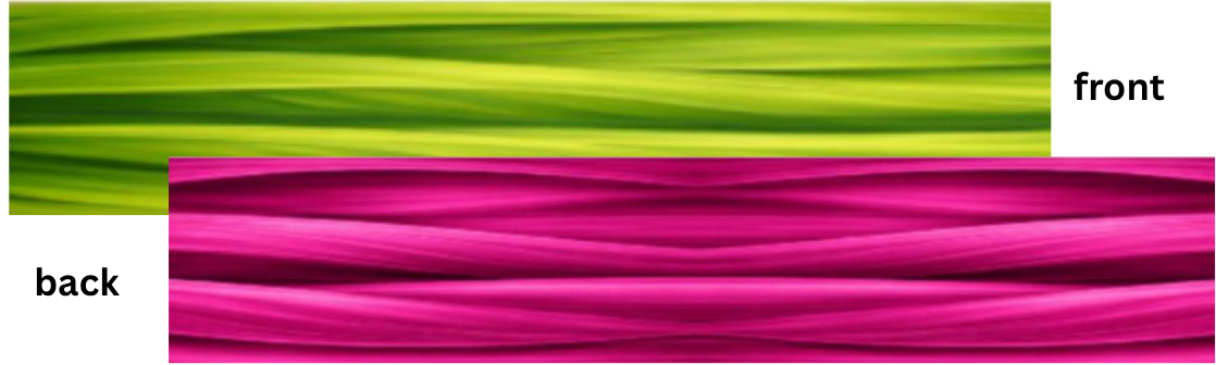 Moses-in-the-Cradle Dual Design Double-faced Satin Ribbon
