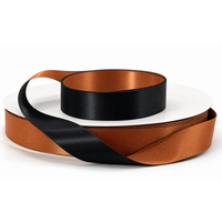 Black Ginger- DuoTone Double-Faced Satin Ribbon