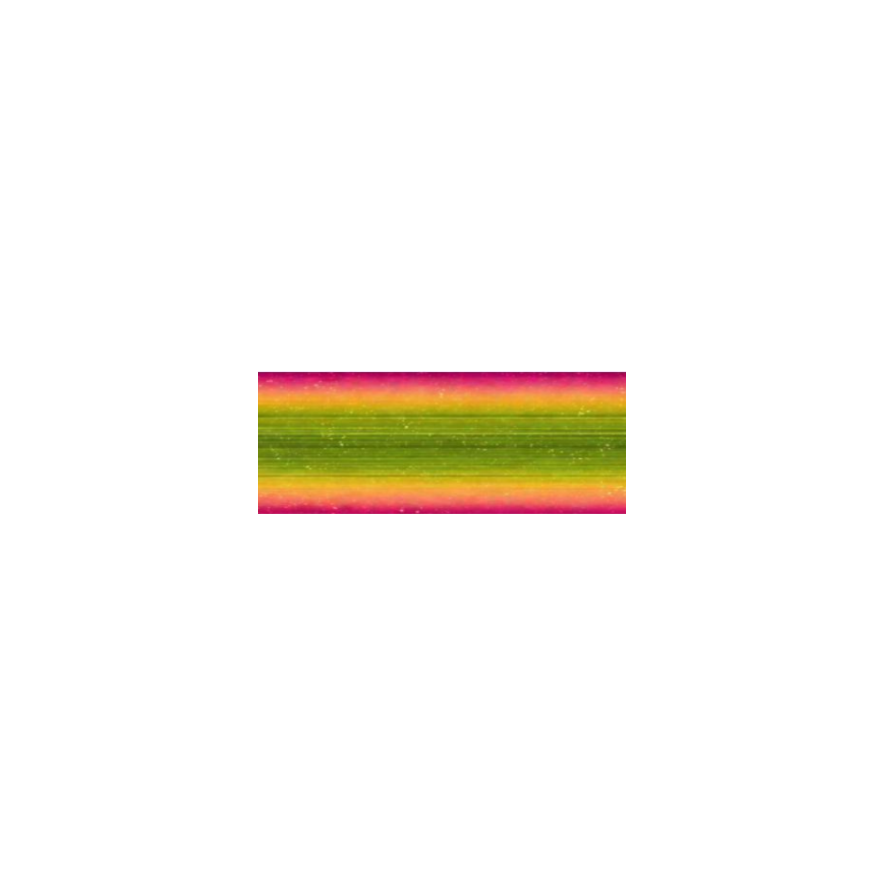 Bromeliad green and pink leaf-inspired satin ribbon swatch by Rivan Ribbons.