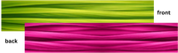 Moses-in-the-Cradle Dual Design Double-faced Satin Ribbon