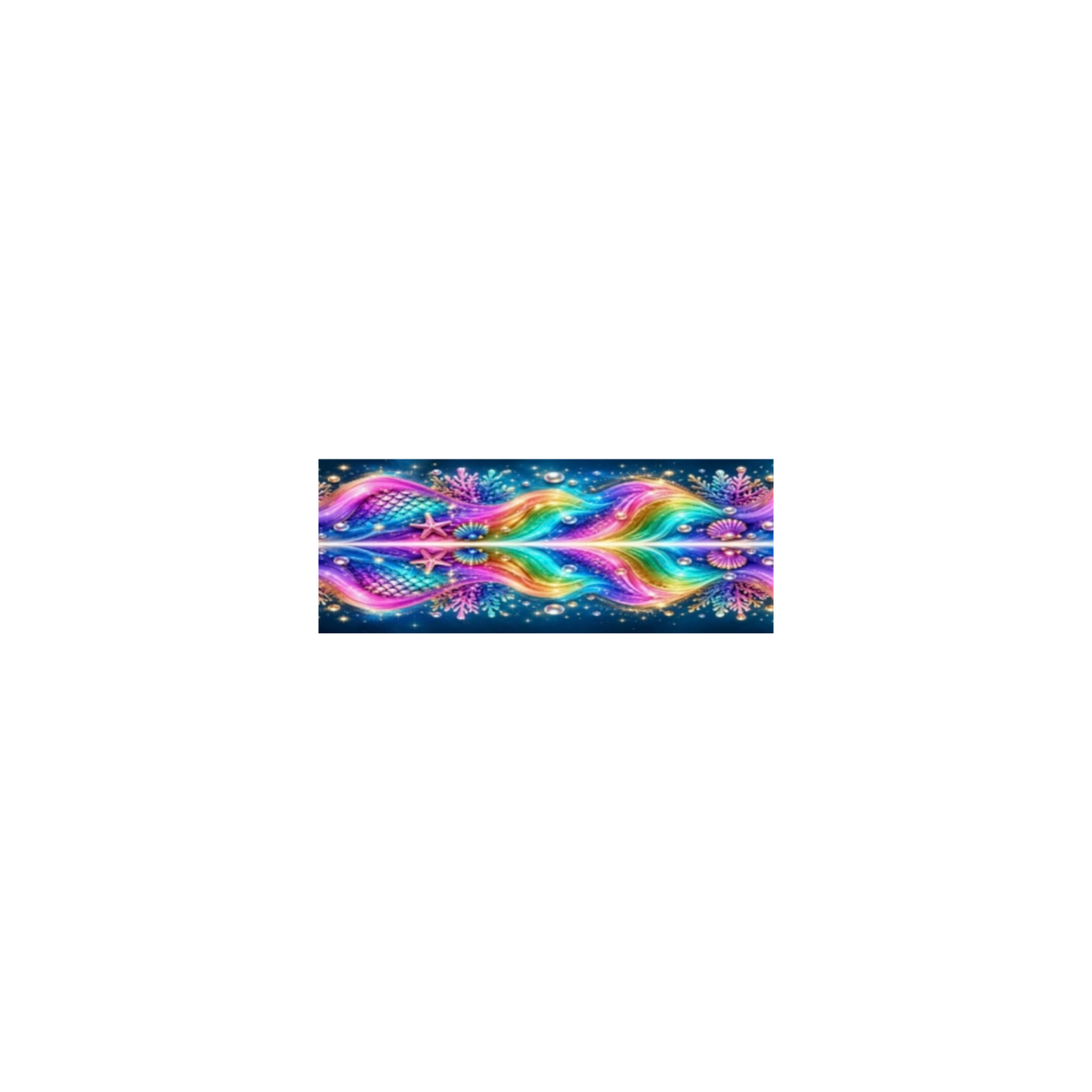 Mermaid satin ribbon design