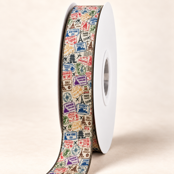 Jetsetter- Double-Faced Satin Ribbon