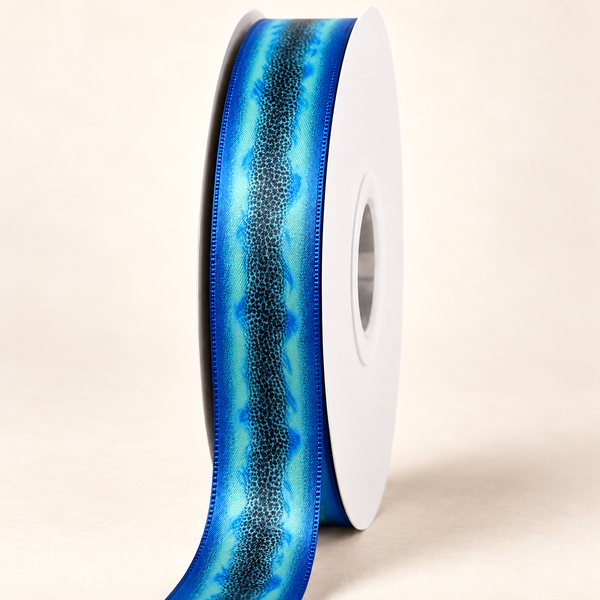 Sapphire Tiger Orchid - Double-Faced Satin Ribbon